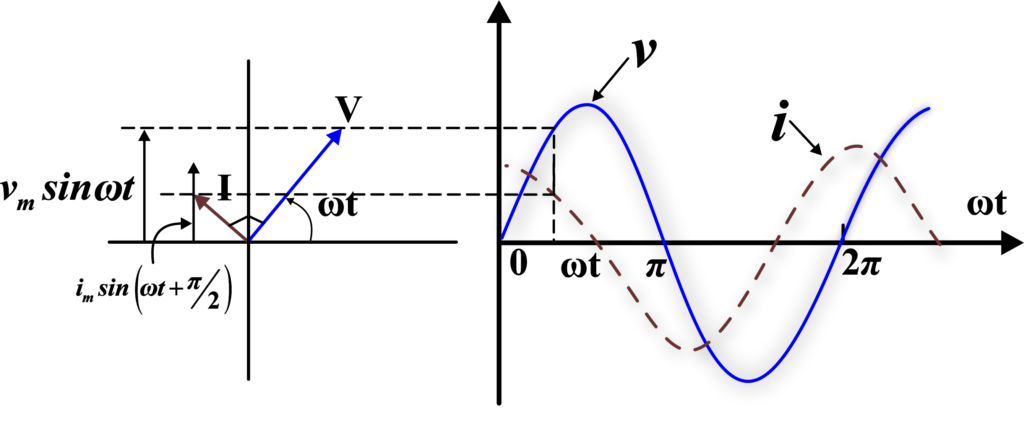 Phasor Diagram for Capacitor