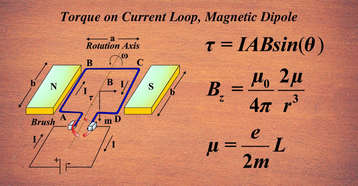 Torque on Current Loop, Magnetic Dipole